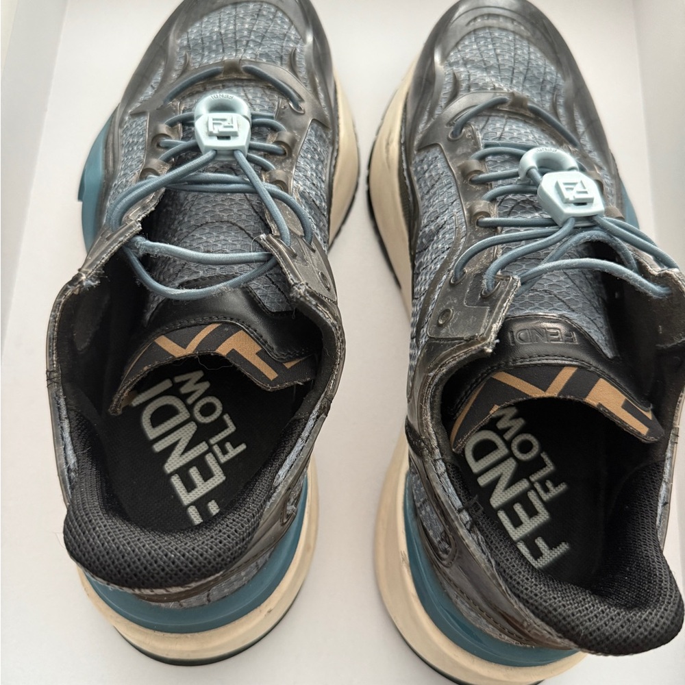 Fendi Men's Black and Gray Sneakers